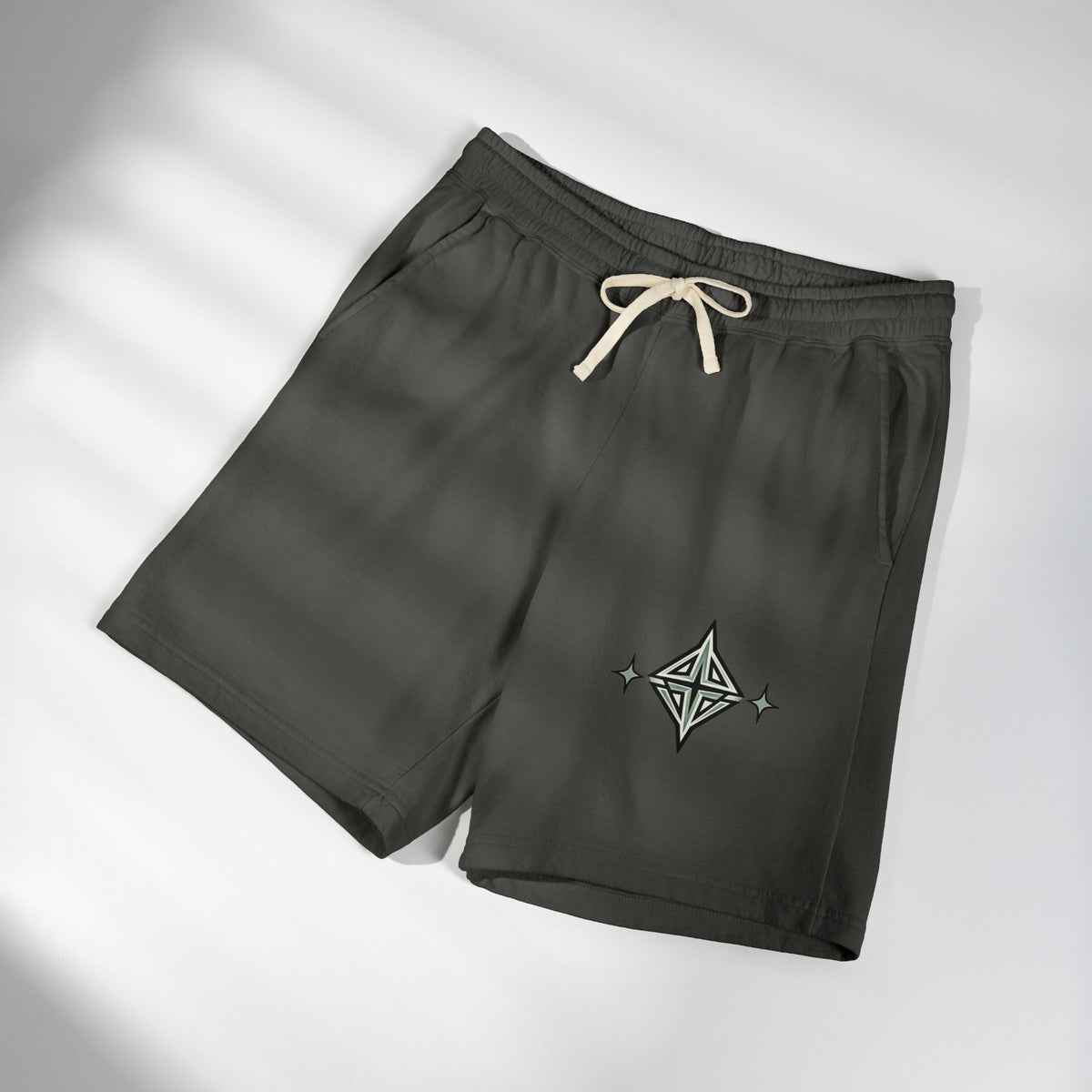 Fleece Sweat Shorts — Retro Lightning
