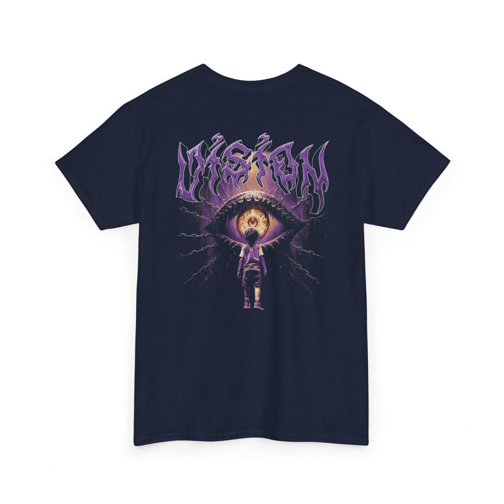 Graphic Tee — Purple Flame Eye Design