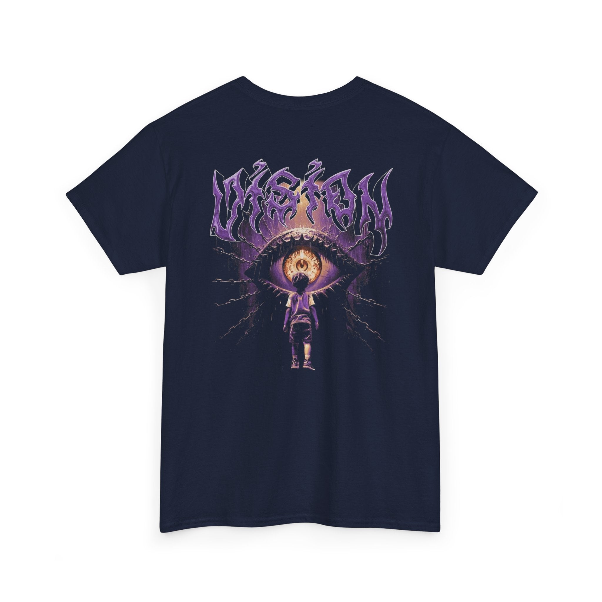 Graphic Tee — Purple Flame Eye Design