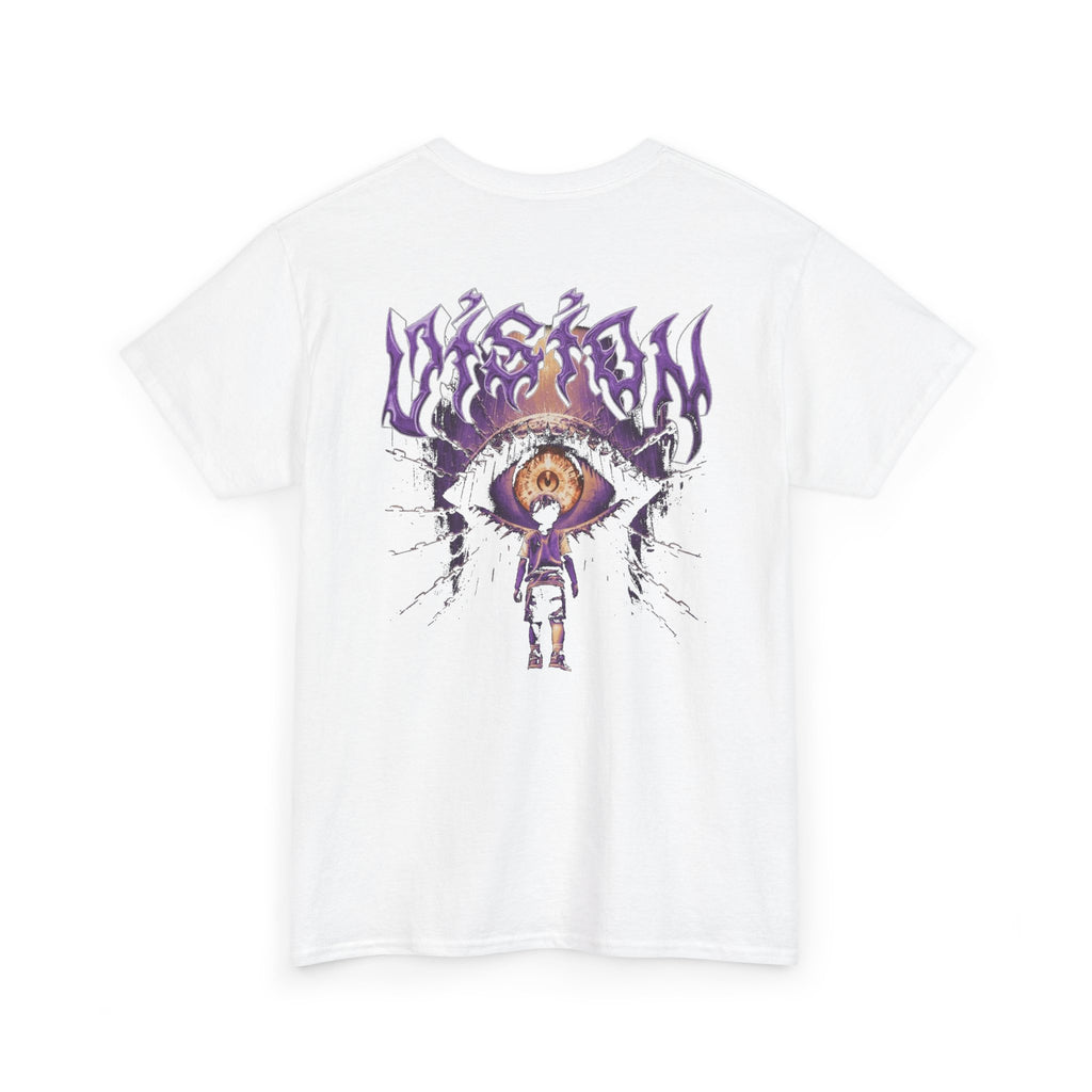 Graphic Tee — Purple Flame Eye Design