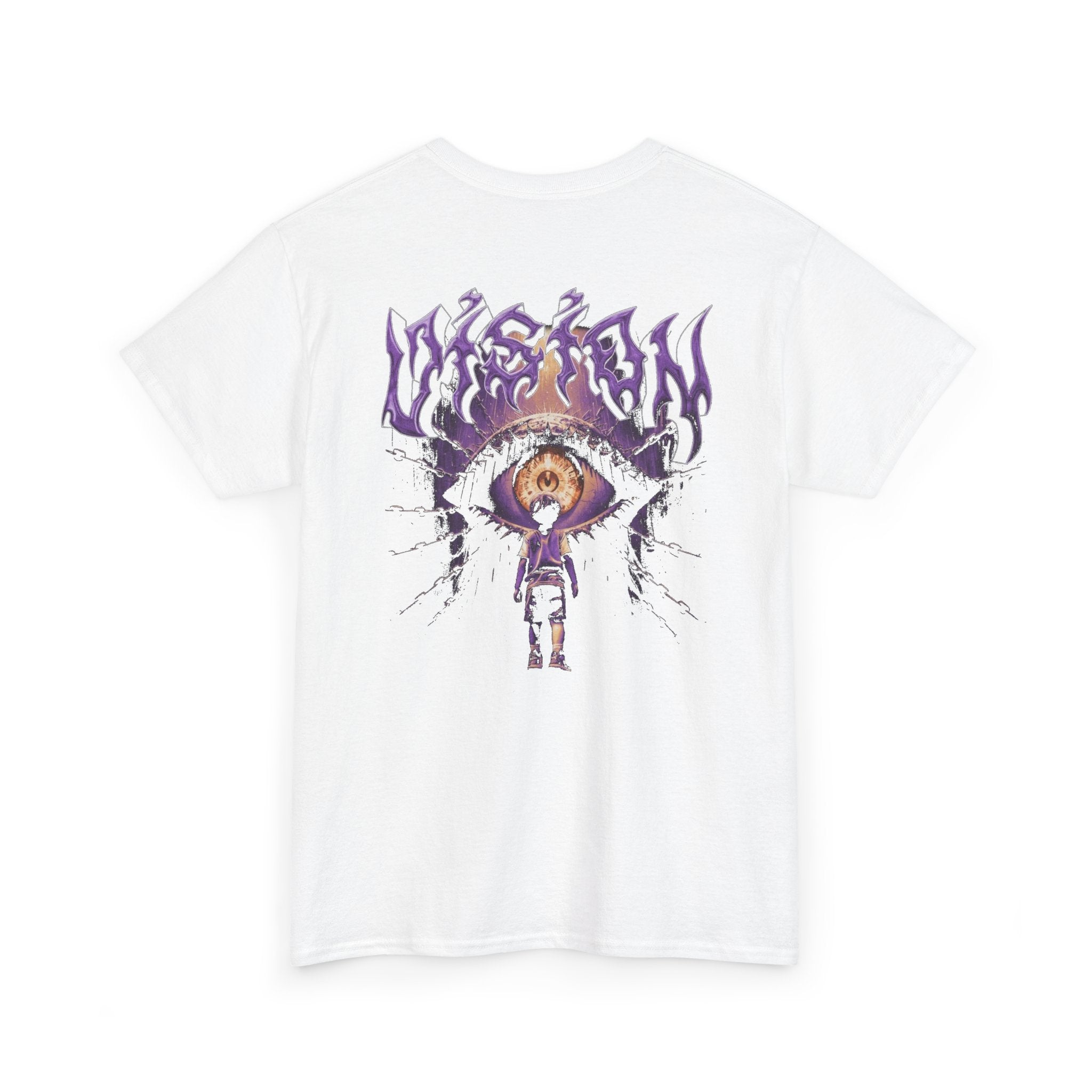Graphic Tee — Purple Flame Eye Design
