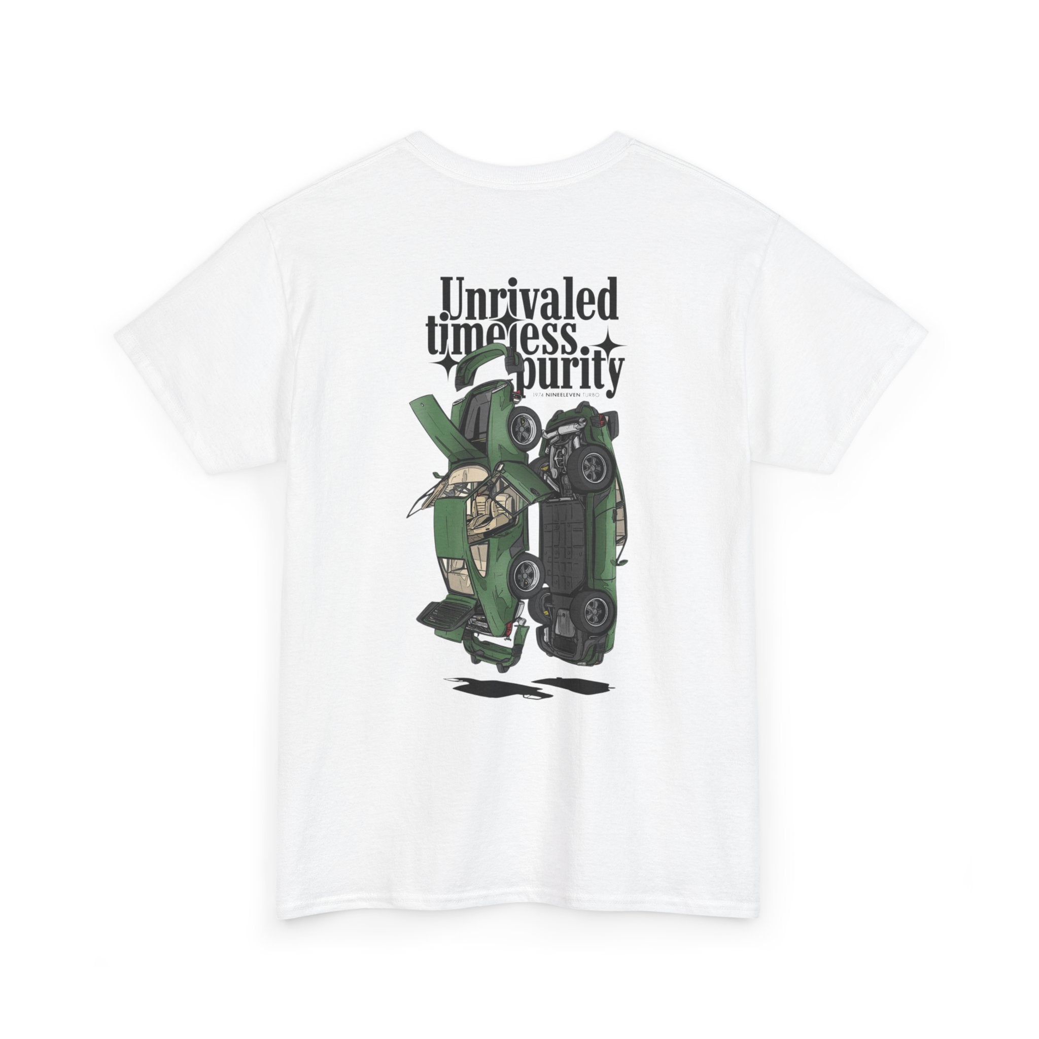 Graphic T‑Shirt — "Unrivaled Timeless Purity" Vintage Car Illustration