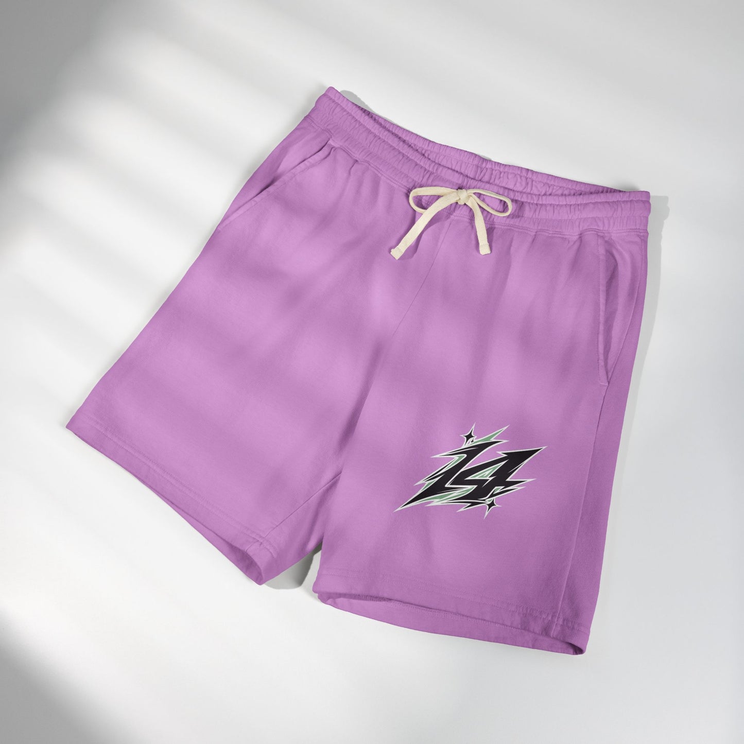 Fleece Sweat Shorts — Retro Lightning