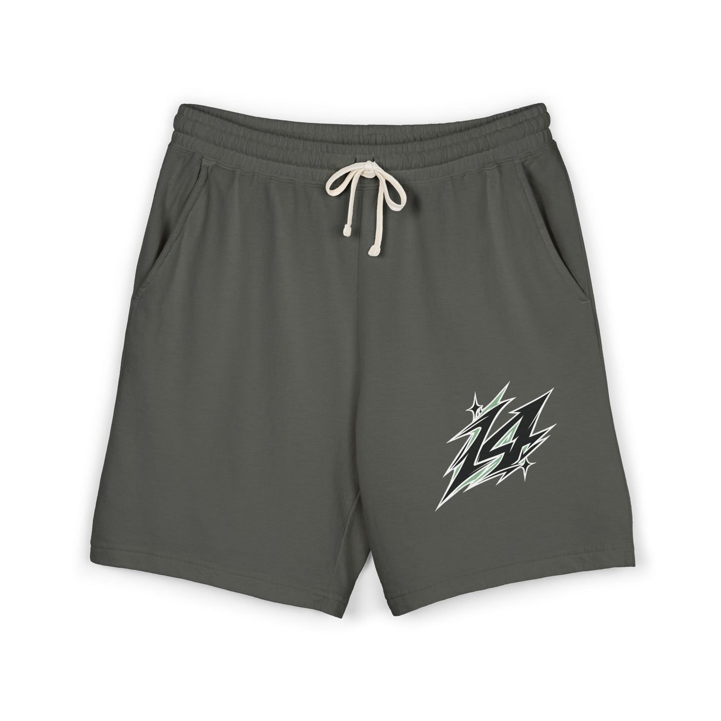 Fleece Sweat Shorts — Retro Lightning