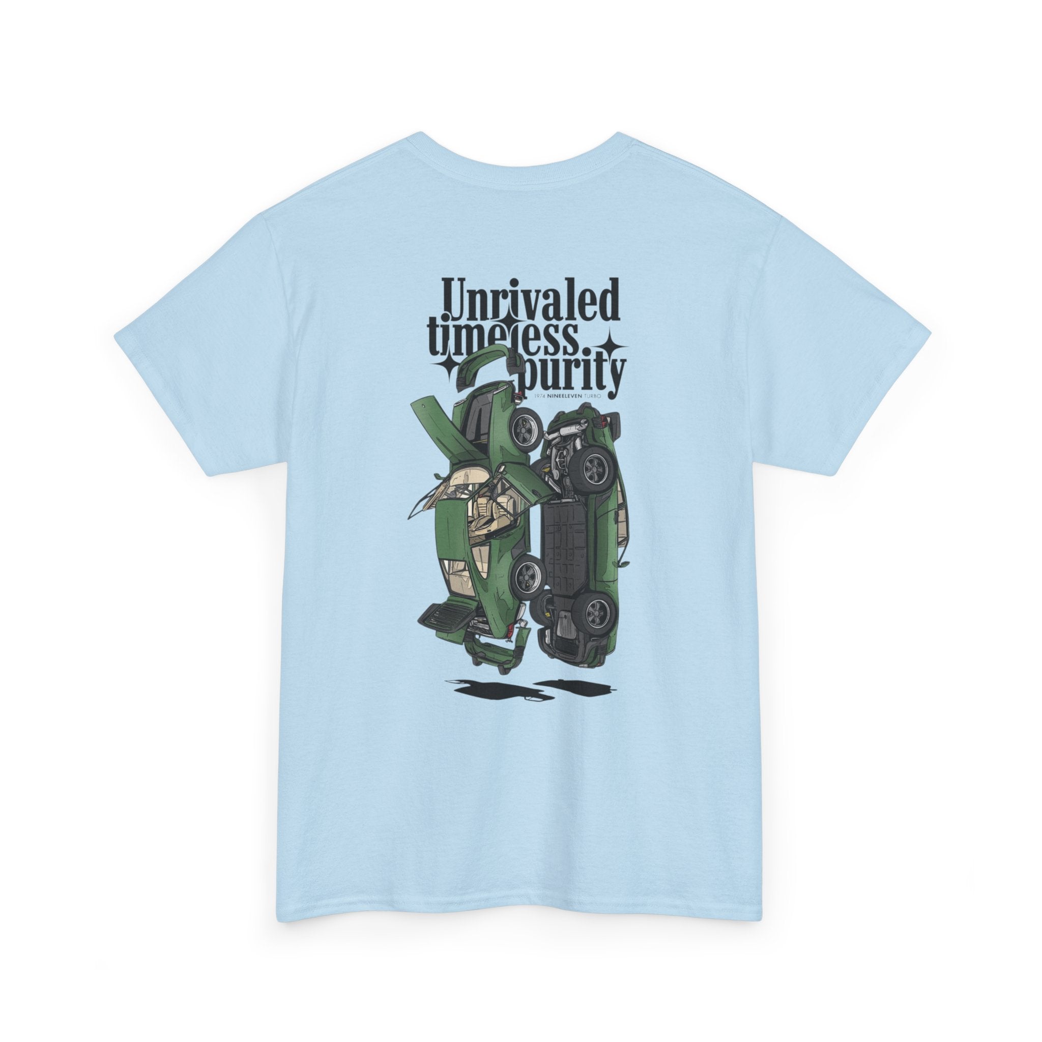 Graphic T‑Shirt — "Unrivaled Timeless Purity" Vintage Car Illustration