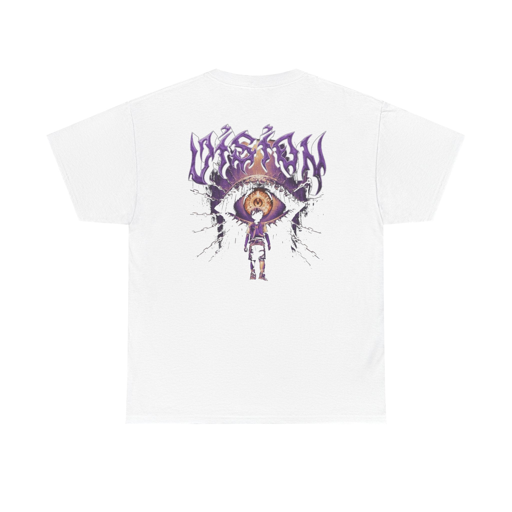 Graphic Tee — Purple Flame Eye Design
