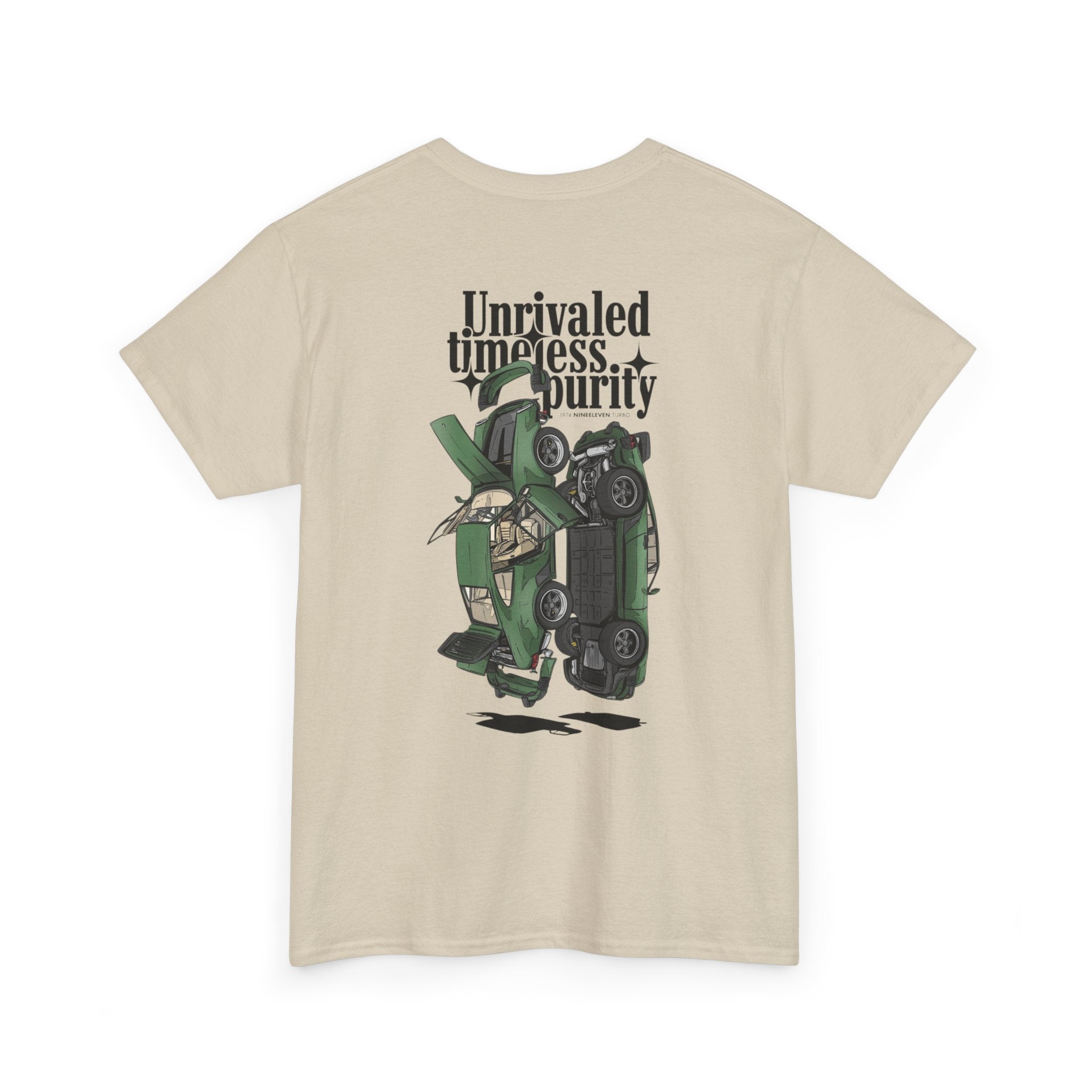 Graphic T‑Shirt — "Unrivaled Timeless Purity" Vintage Car Illustration