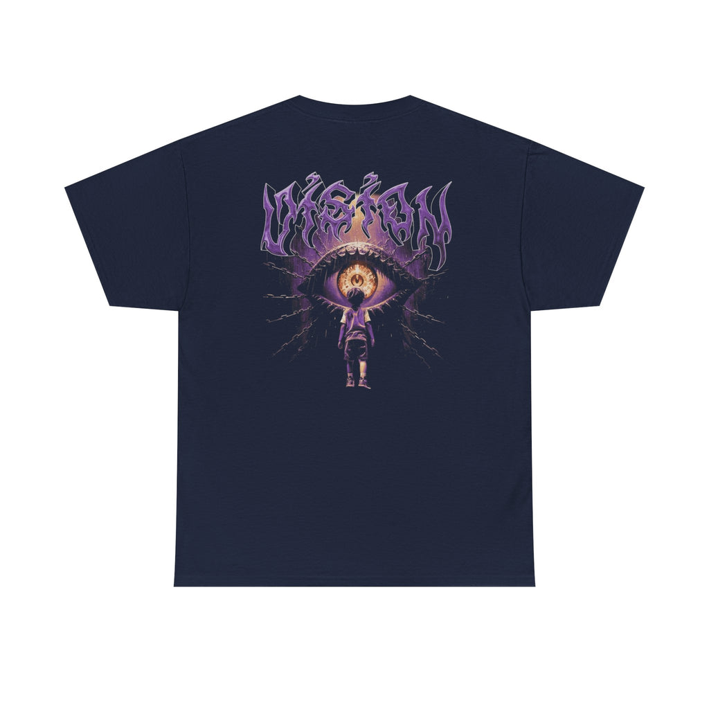 Graphic Tee — Purple Flame Eye Design