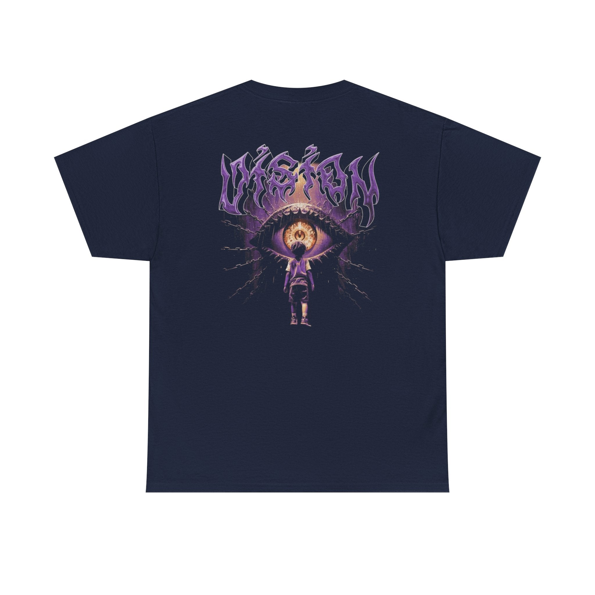 Graphic Tee — Purple Flame Eye Design