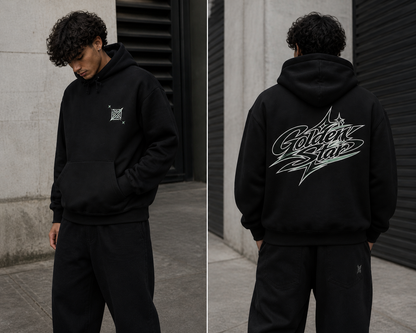 Golden Star Hoodie — Vintage Hooded Sweatshirt
