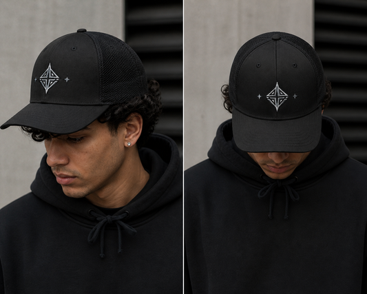 Star Trucker Cap — Snapback Mesh Hat