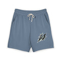 Lightweight Fleece Sweat Shorts — Retro Lightning Logo, Comfortable Casual Loungewear