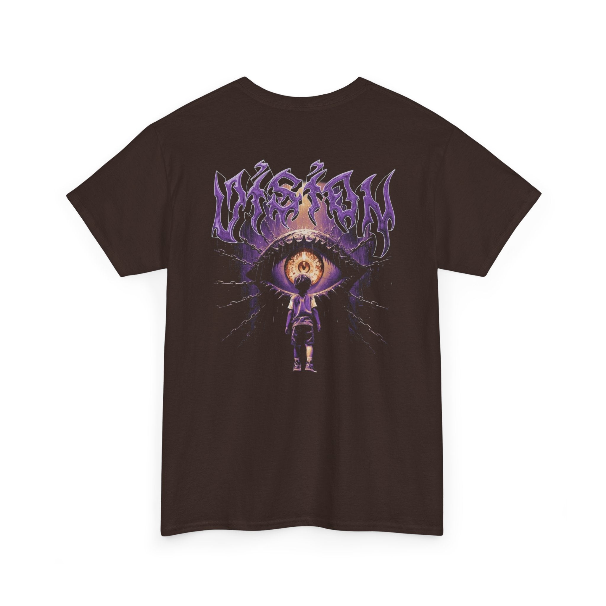 Graphic Tee — Purple Flame Eye Design