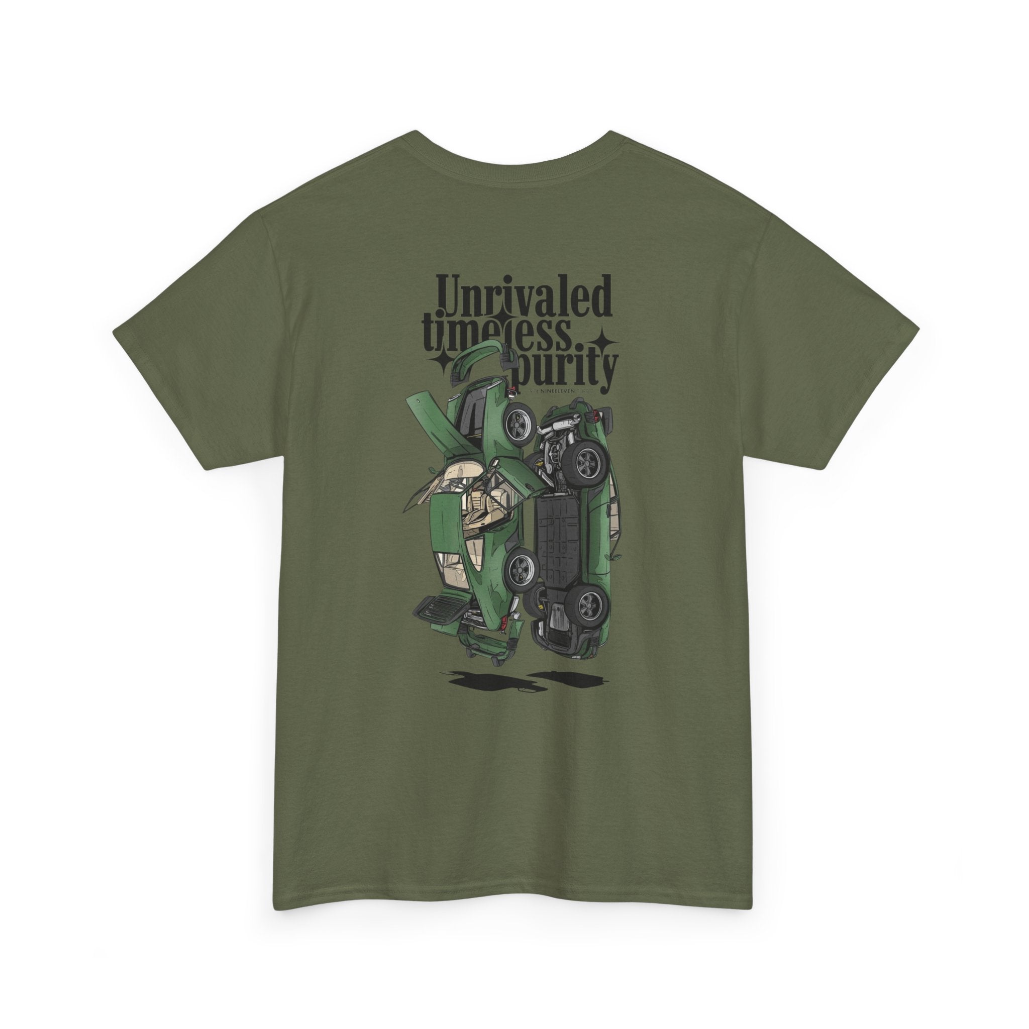Graphic T‑Shirt — "Unrivaled Timeless Purity" Vintage Car Illustration