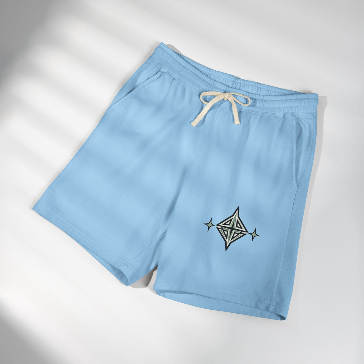 Fleece Sweat Shorts — Retro Lightning
