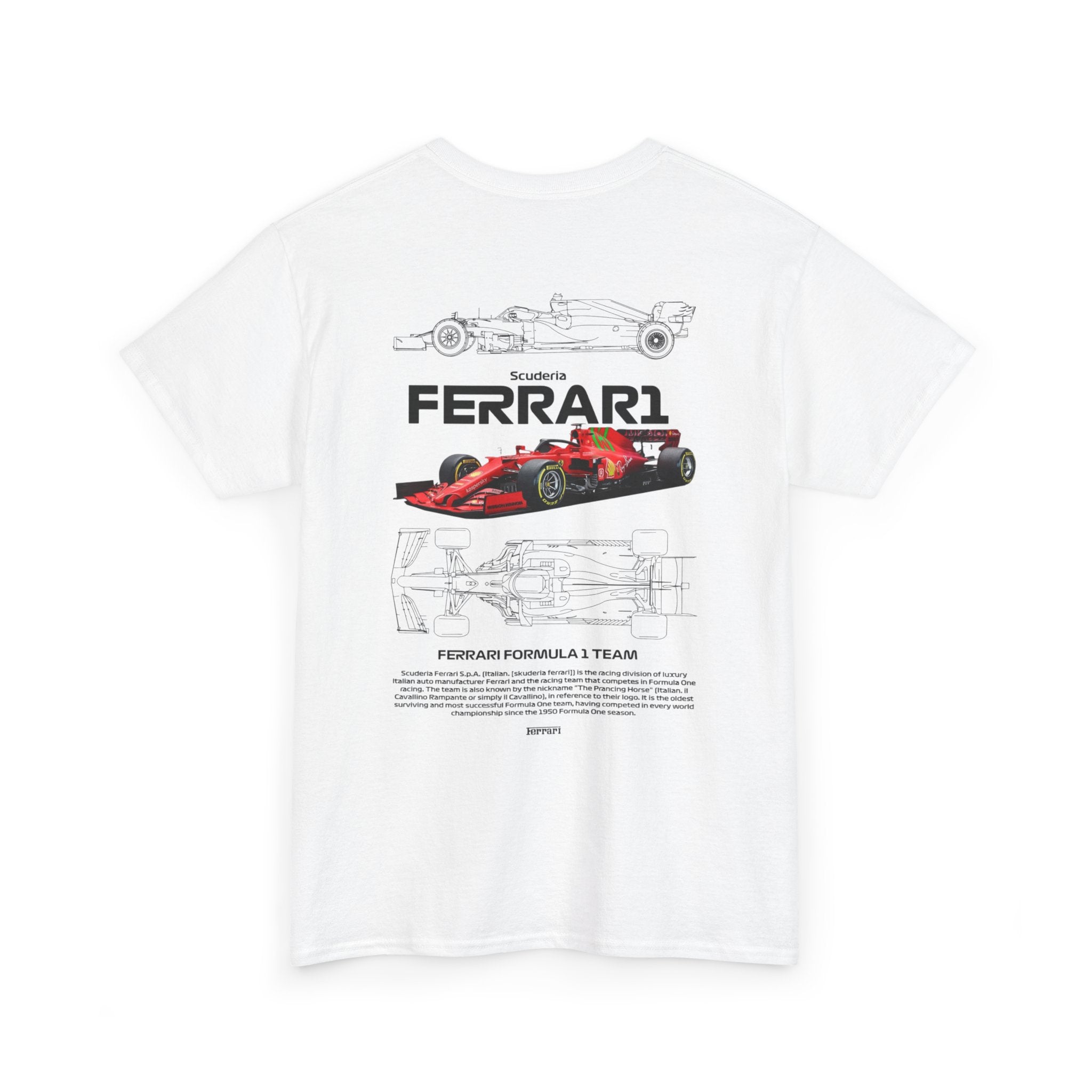Ferrari Formula Race Tee — Hot Wheels Graphic T‑Shirt