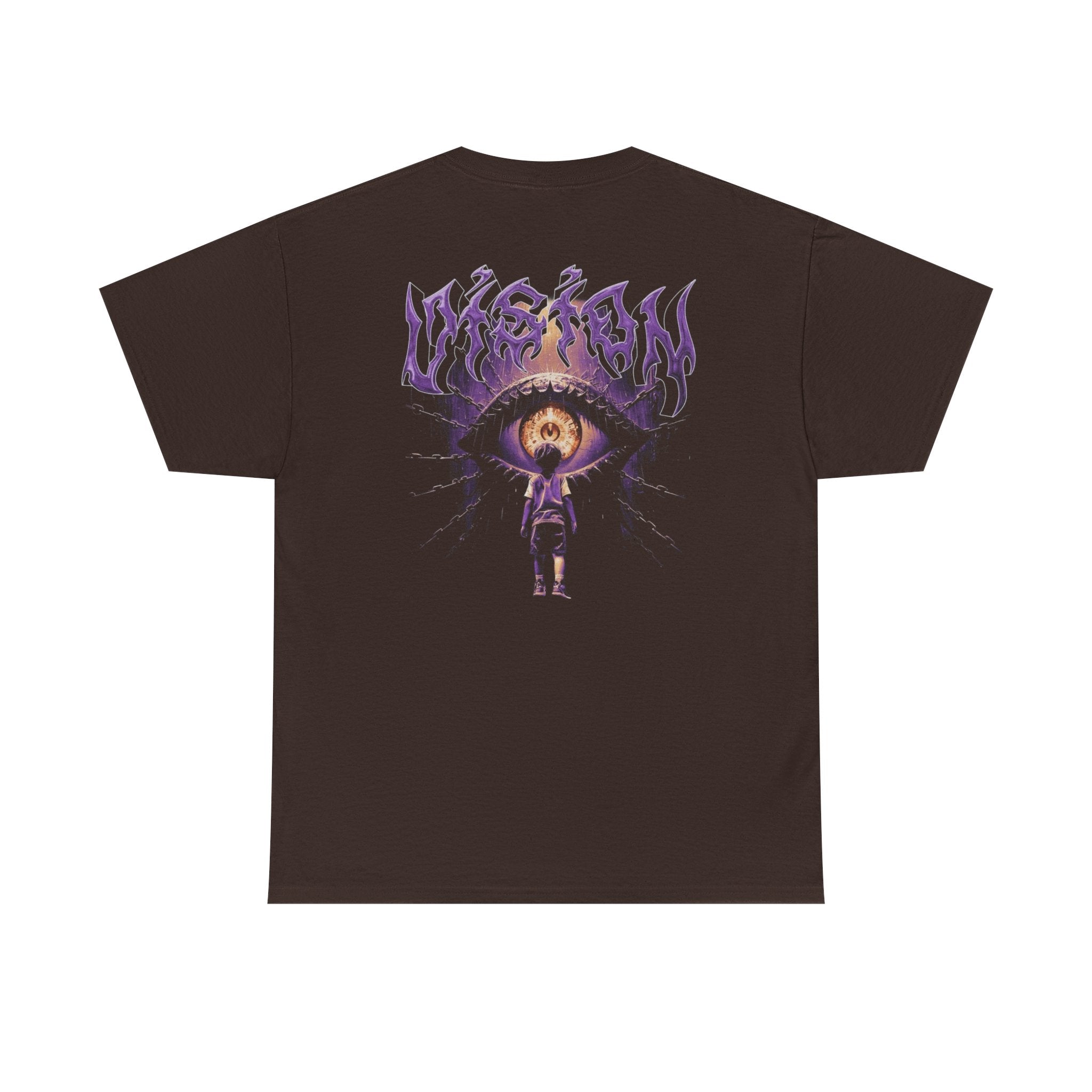 Graphic Tee — Purple Flame Eye Design