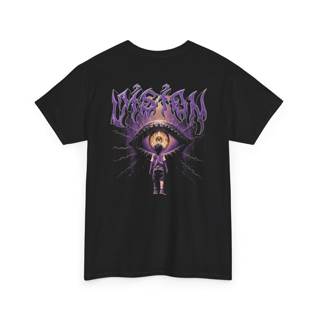 Graphic Tee — Purple Flame Eye Design