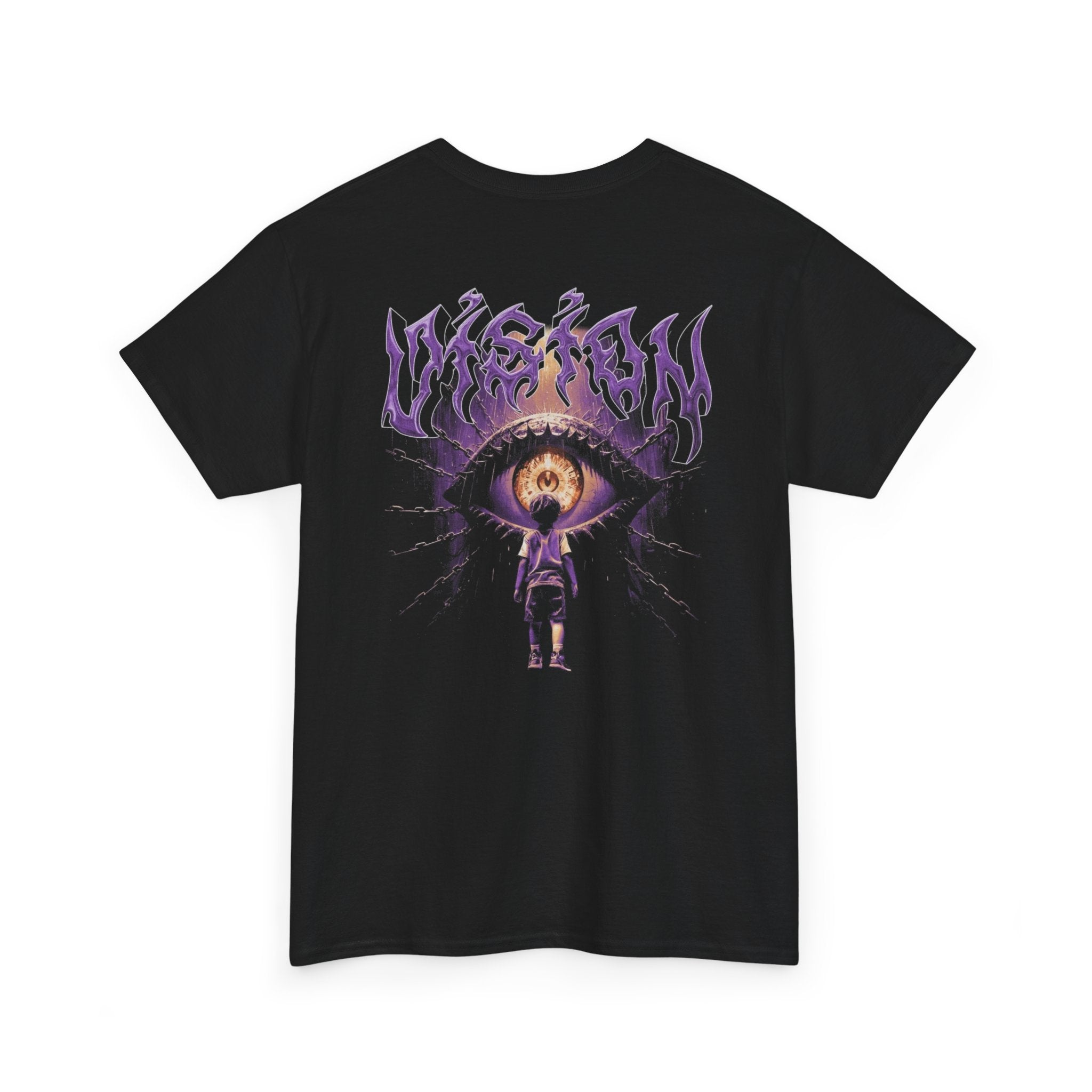 Graphic Tee — Purple Flame Eye Design