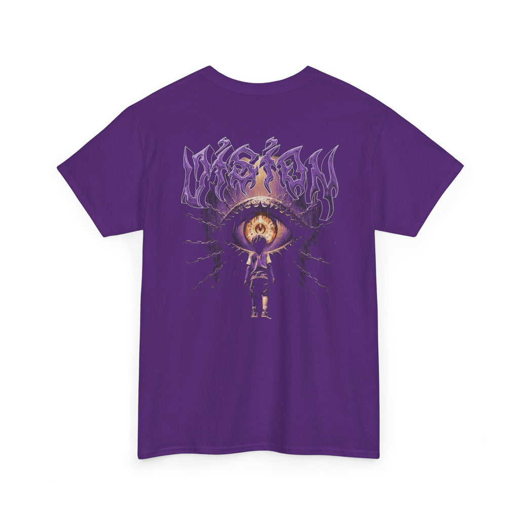 Graphic Tee — Purple Flame Eye Design