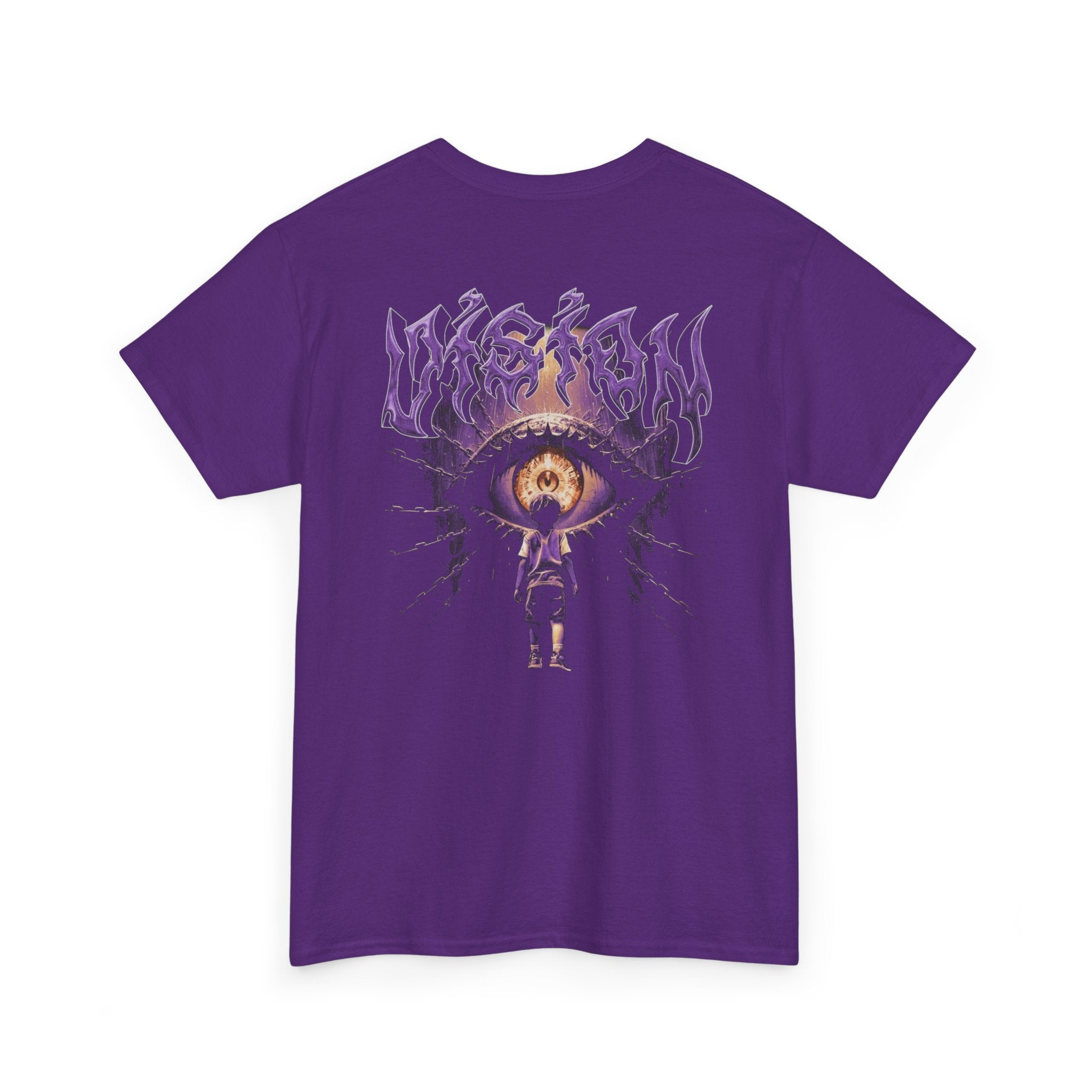 Graphic Tee — Purple Flame Eye Design